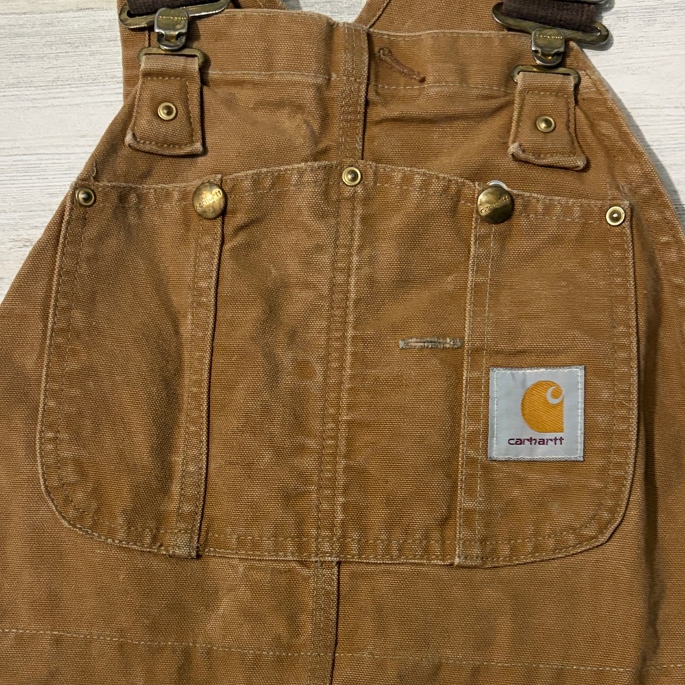 Carhartt Tan Work Overalls coveralls - Picture 4 of 12